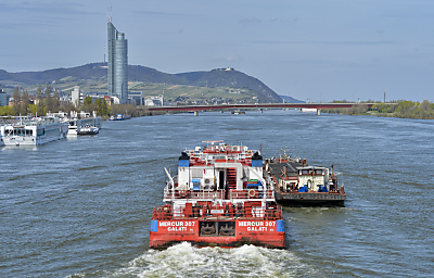 Transportaufkommen auf der Donau auf historischen Tiefstand 