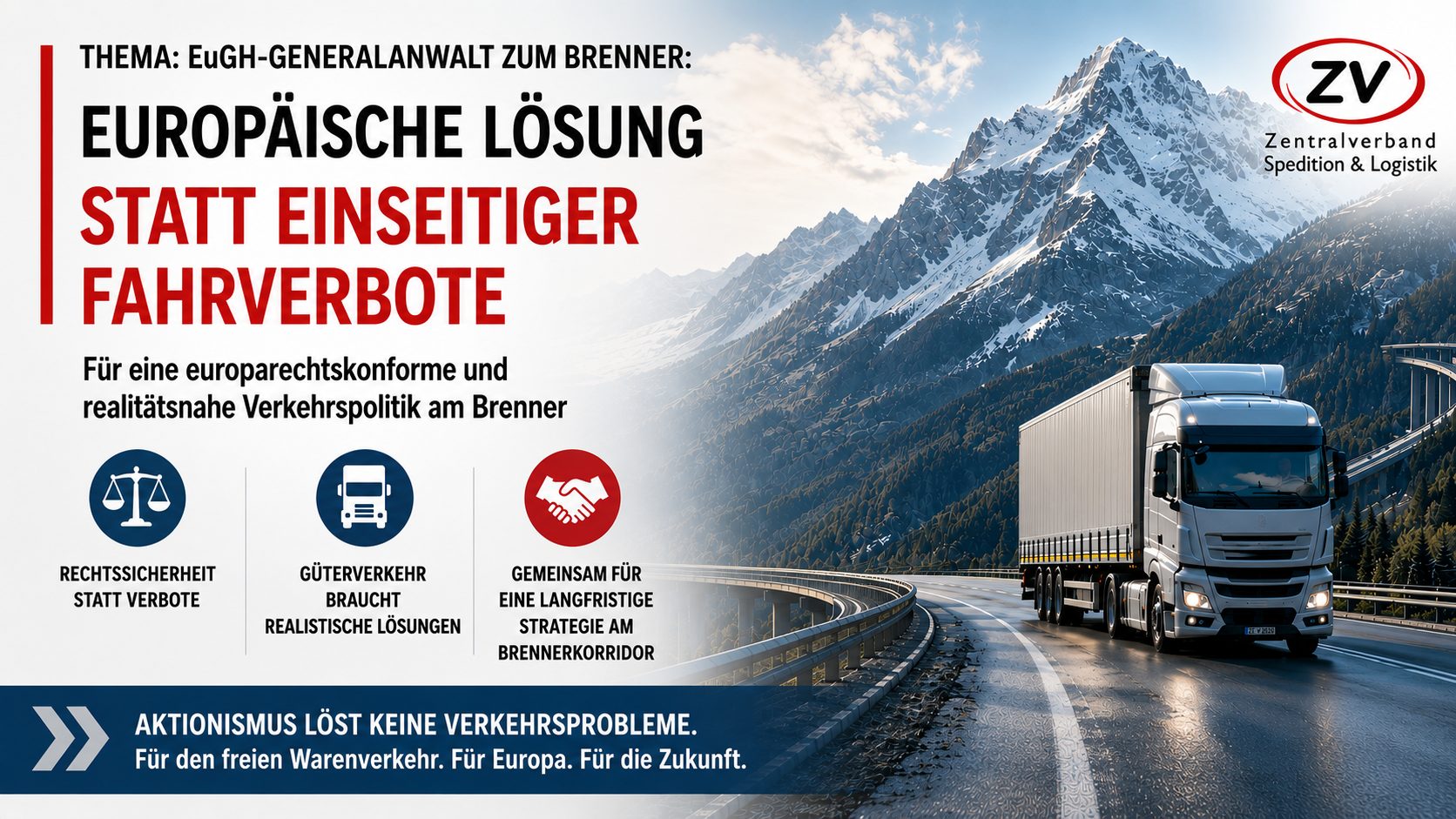 ⚖️ EuGH-Generalanwalt stellt zentrale Tiroler Transitmaßnahmen deutlich in Frage. Jetzt braucht es Rechtssicherheit statt Aktionismus