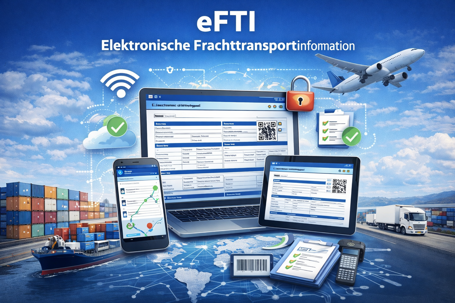 eFTI – Elektronische Frachttransportinformation (eFTI EU-Verordnung 2020/1056)