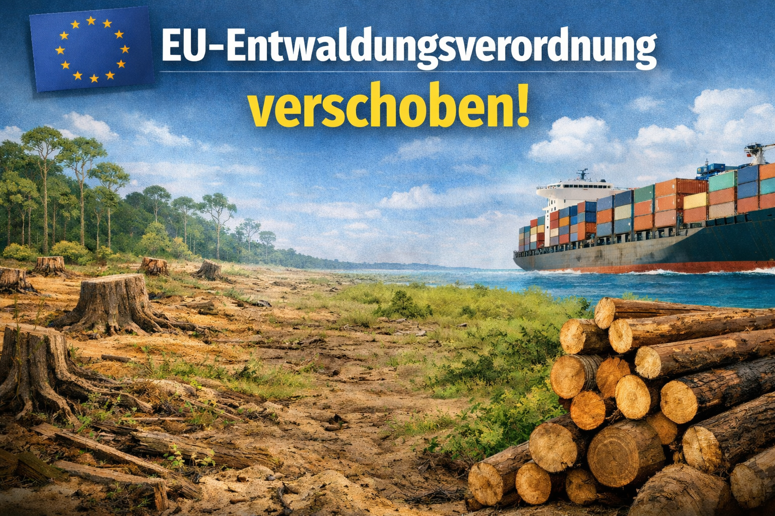 EU-Entwaldungsverordnung: Rat der EU beschließt Verschiebung der Anwendung