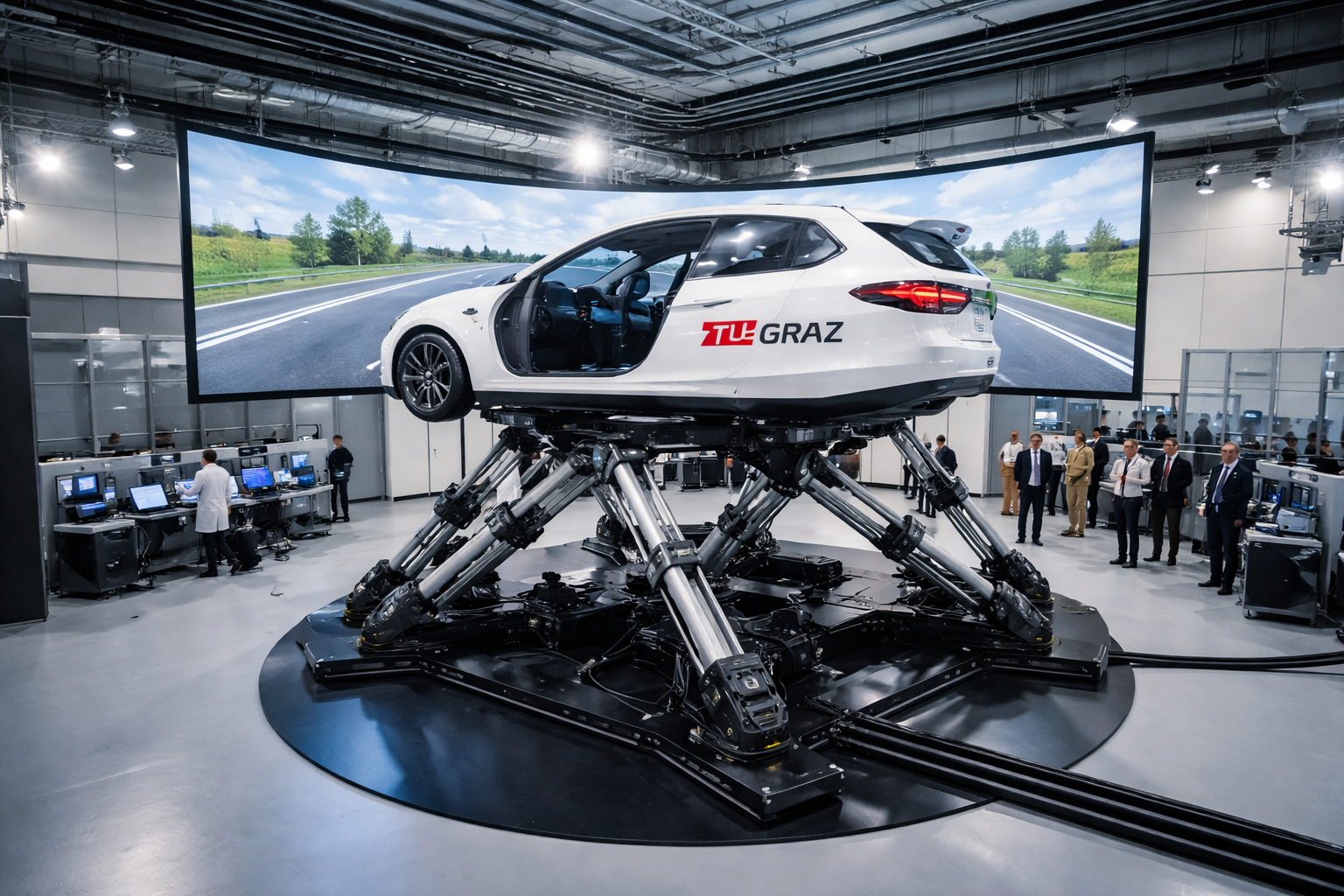 TU Graz und Magna nahmen neuen Fahrsimulator in Betrieb 