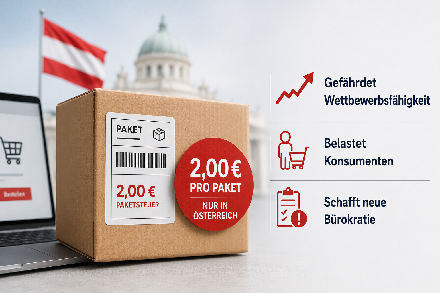 Zentralverband Spedition & Logistik lehnt geplante Paketsteuern entschieden ab